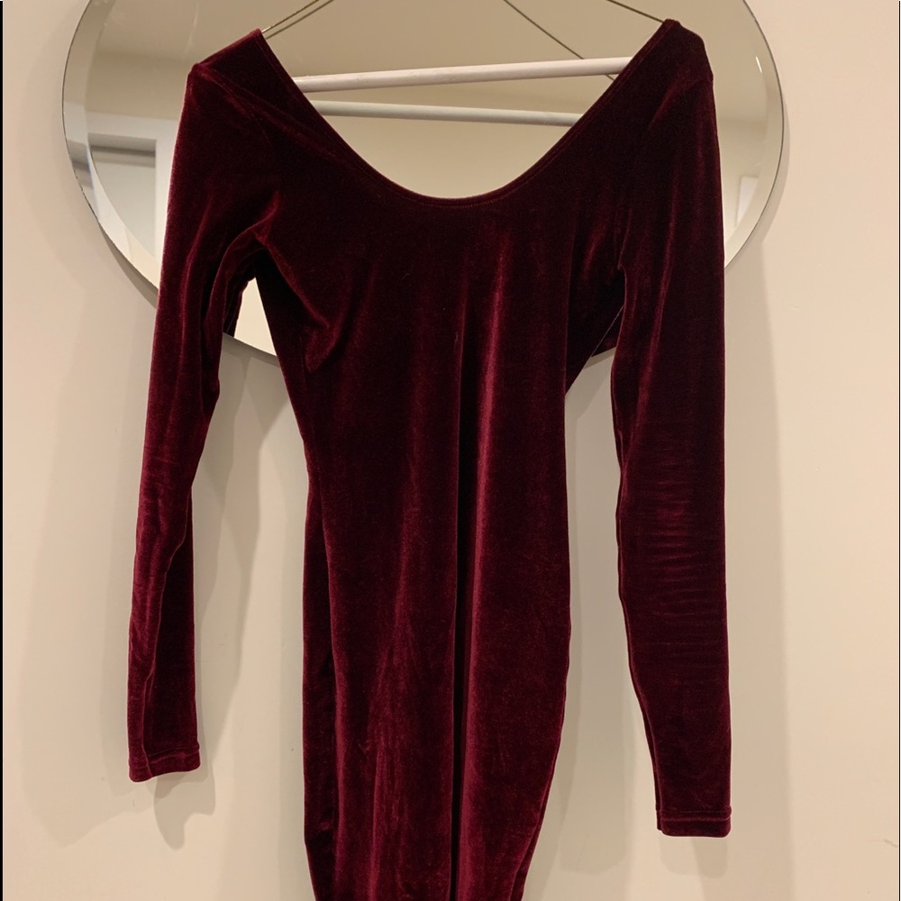 American Apparel Velvet Bodycon Dress